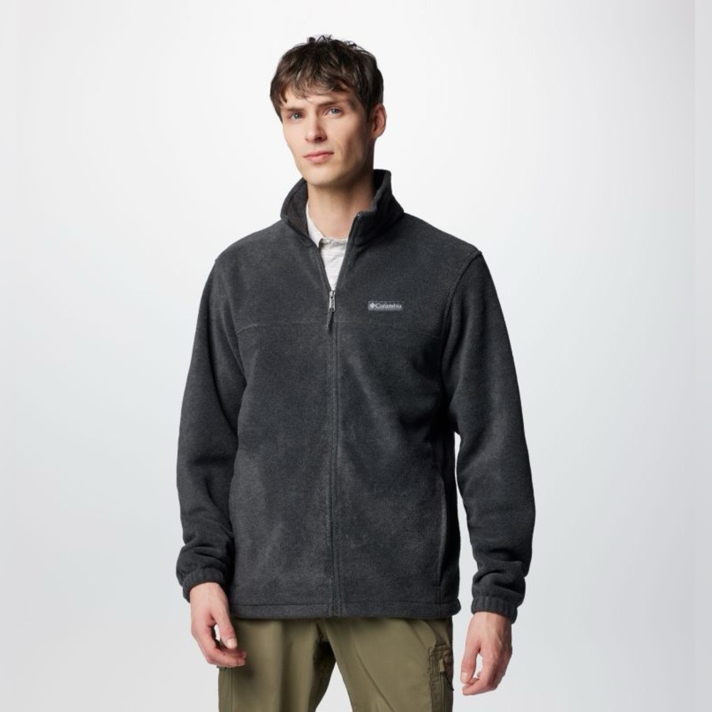 Columbia men's Steens Mountain 2.0 full zip fleece jacket in charcoal heather